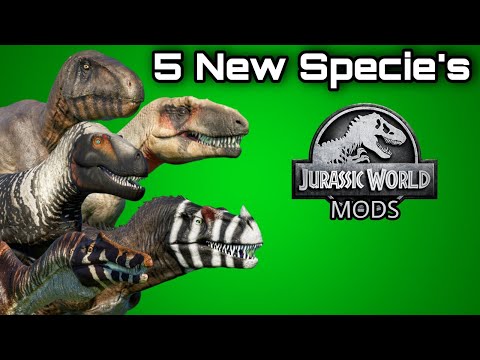 5 New Dinosaur Specie's Jurassic World Evolution.