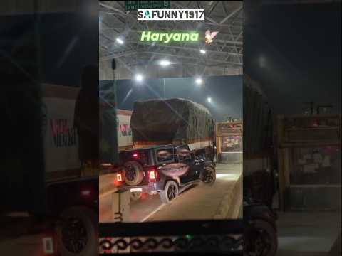 Thar🚙 VS Tarak 🚛 #funny#viral#trending#youtubeshorts#comedy#shorts #thar