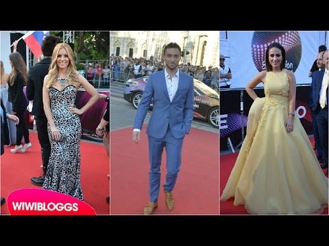 Eurovision 2015 red carpet: Best dressed - Elhaida Dani, Edurne, Mans Zelmerlow | wiwibloggs