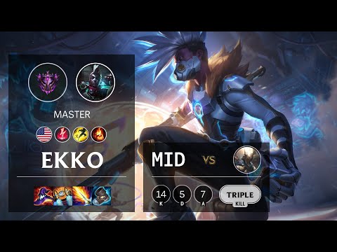 Ekko Mid vs Pantheon - NA Master Patch 11.1