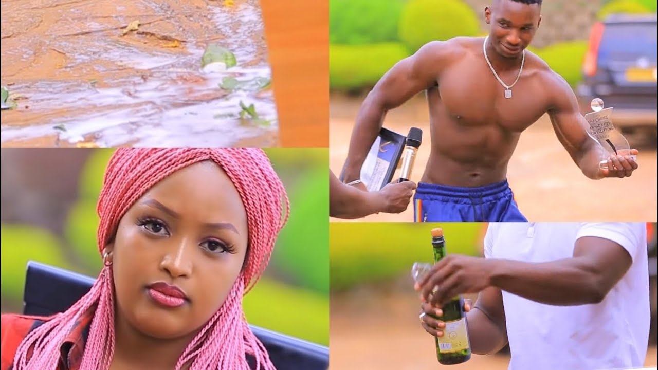 Rutambi aje guserebura ibikombe yatsindiye champagne irameneka||ateruye Gaga adundahasi arimanukira