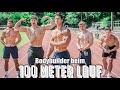 Bodybuilder beim 100 Meter Lauf!🏃