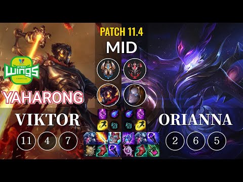 JAG Yaharong Viktor vs Orianna Mid - KR Patch 11.4