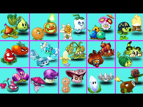 Tournament 15 Team color Plants Max Level - Who Will Win? - PvZ 2 Battlez