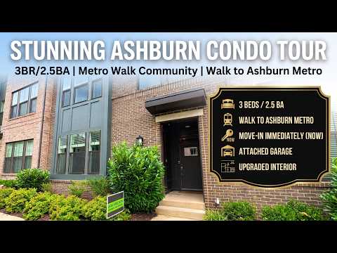 September Offer - No application or pet fees. Stunning 3BR/2.5BA Condo at Highly Desired Metro Walk. property video