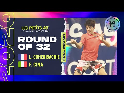 Les Petits As 2020 | Boys Round of 32 | Leo Cohen Bacrie vs. Federico Cina