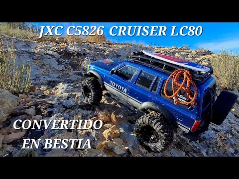 JXC C5826 TOYOTA LAND CRUISER LC80 CONVERTIDO EN BESTIA#best #automobile #rcoffoad #rccar 