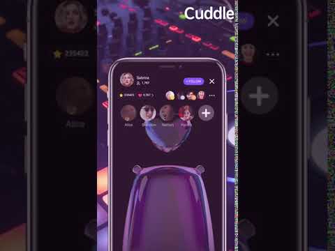 Cuddle is where you can voice chat with a random stranger.