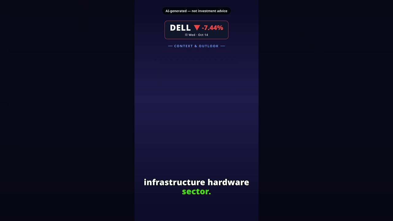 ¿Por qué cae la acción de Dell Technologies hoy? DELL -7.44% (14 oct)