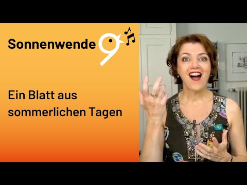Einsingen um 9 - LIVE vom 25. Juni 2021 mit Barbara Böhi (Gesangsübungen, Atemtechnik, Stimmübungen)