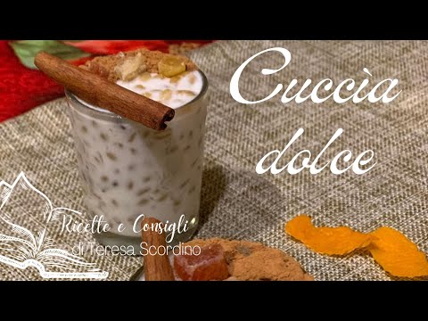 Cuccia (Cuccìa) dolce con ricotta e gocce di cioccolato