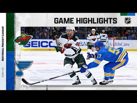 Wild @ Blues 4/16 | NHL Highlights 2022
