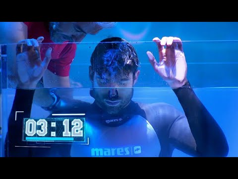 Juan Betancourt, al límite, consigue 3:40 minutos en la Apnea - El Desafío