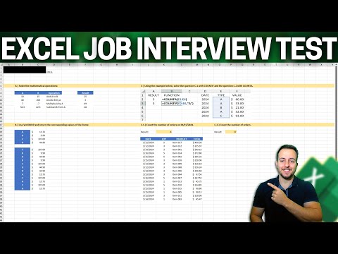 Can You Pass This Excel Test for Job Interview Free File 4 Questions from Beginner to Advanced