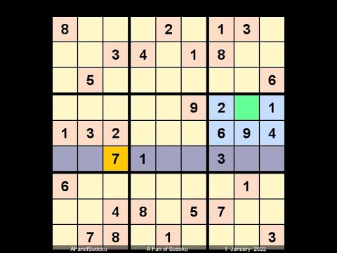 How to Solve The Hindu Sudoku Five Star January 1, 2022