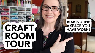 Craft Room Tour (how I set up my craft/dining room)