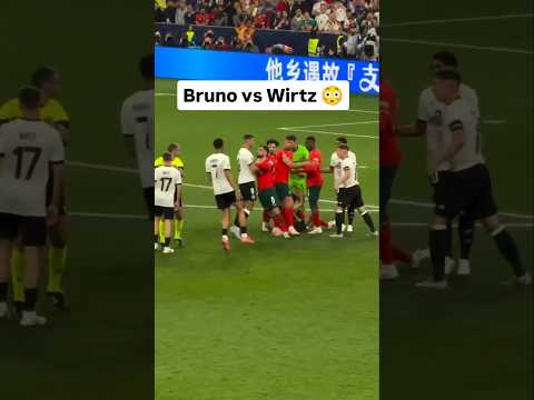 Bruno Fernandes vs Florian Wirtz Fight 😳 | Portugal vs Germany Players