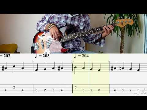 The Stray Cats - Rock This Town BASS COVER + PLAY ALONG TAB + SCORE