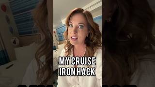 Wrinkled dress and no iron allowed? Your flat iron is about to become your cruise MVP 🚢 This hack