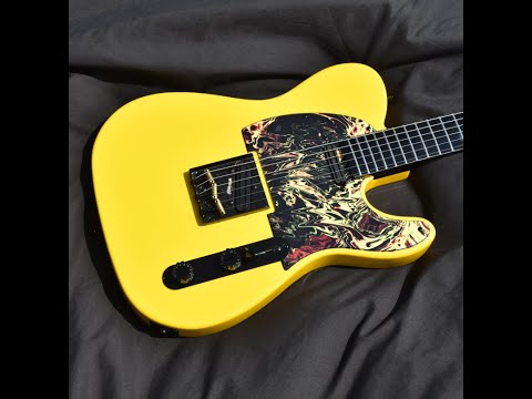Custom Pre-order! Telecaster HH Graffiti Yellow 4-Way Coil Split image 19