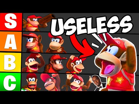 Ranking How USELESS Diddy Kong is in Every Game