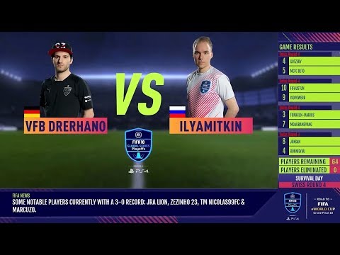 VFB DRERHANO LIVE RAGE QUIT VS ILYAMITKIN - FIFA 18 GLOBAL SERIES - PS4