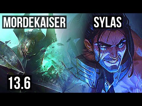 MORDEKAISER vs SYLAS (TOP) | 4/0/1, 600+ games, 800K mastery | KR Master | 13.6