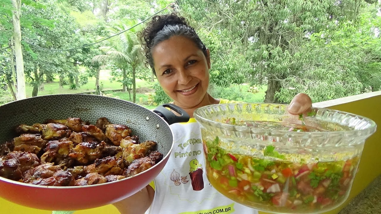 MOLHO LAMBÃO - COXINHA frita sem ÓLEO - MACARRÃO COM TOMATINHO