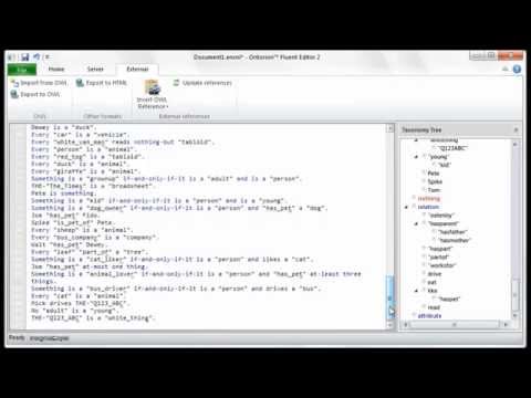 Fluent Editor 2 - Importing OWL files
