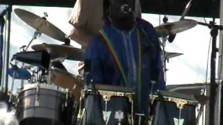 The Afromotive percussion jam at Earth Day Fest Asheville 4-17-10