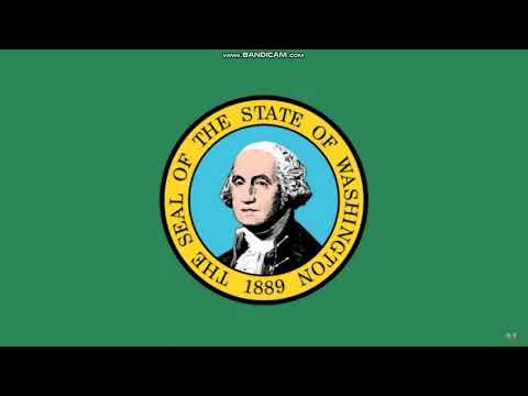 USA Anthem And Washington State Song