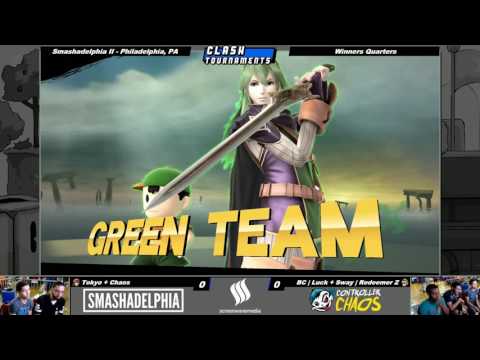 Smashadelphia 2 - Tokyo + Chaos vs Luck + Redeemer Z - SSB4 Winners - Smash Wii U