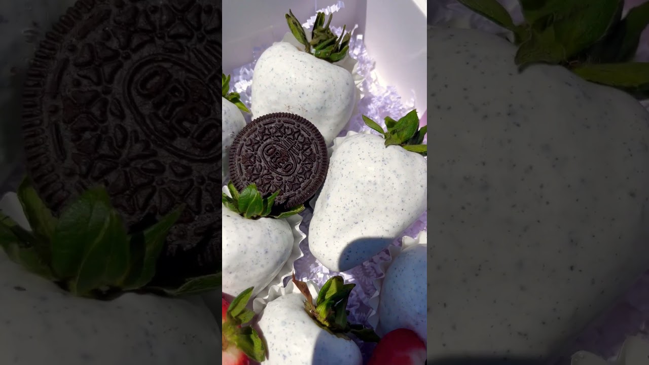 Cookies and Cream Strawberries🍓#strawberry #reels #shorts #chocolate #youtubeshorts #youtube