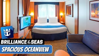 Brilliance of The Seas | Spacious Oceanview Stateroom Tour & Review 4K | Royal Caribbean Cruise Line