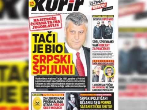 THAÇI SPIUN I UDB-GAZETA SERBE "KURIR" AKUZON KRYEMINISTRIN E KOSOVES-LAJM