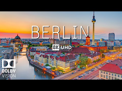 BERLIN 8K Video Ultra HD With Soft Piano Music - 60 FPS - 8K Nature Film