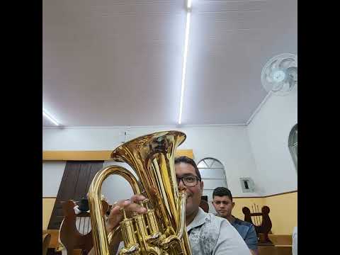 tocando com a turma na Escolinha ( GEM )hino 366 (Euphonium no contralto) e 375 Eufonios e Violinos