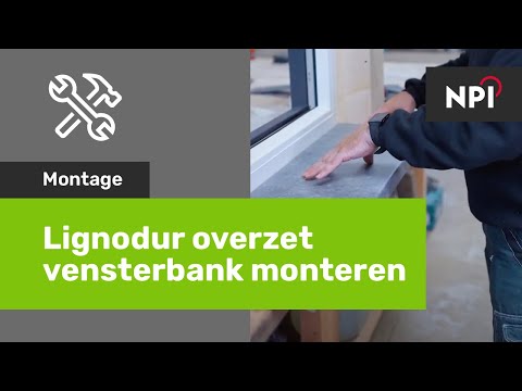 Lignodur overzet vensterbank monteren