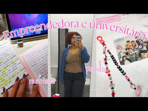 Um dia sendo empreendedora & universitária 📚🗂️📦