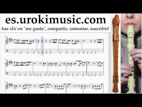 Tutorial de flauta dulce G. Imagine Dragons - Walking the Wire Clases Notas Parte#2 um-i927