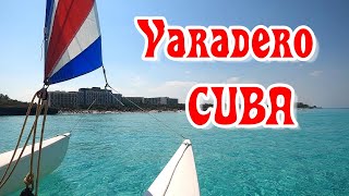 Varadero Cuba Beach  / Blue Clear Water, White Powder Sand & Resort Sailboat Ride