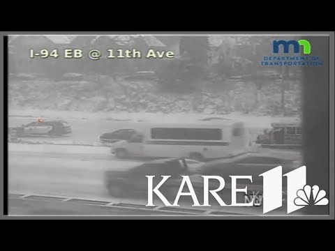 RAW: Traffic cameras show squads respond to shooting on bus