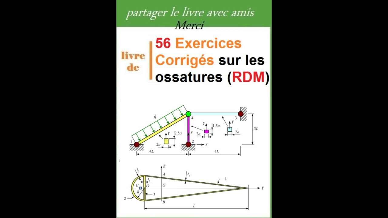 56 Exercices Corrigés sur les ossatures RDM pdf
