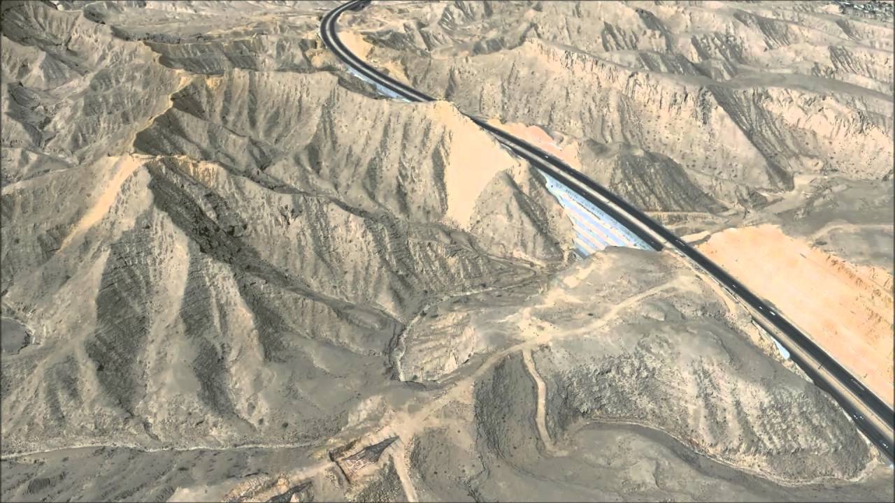 WorldView-3 satellite imagery draped over digital surface model (DSM) - Muscat | Oman