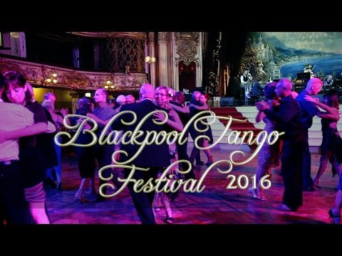  Dante Culcuy  and  Miriam Orcutt  are  dancing  at  Blackpool Tango Festival  in  2016