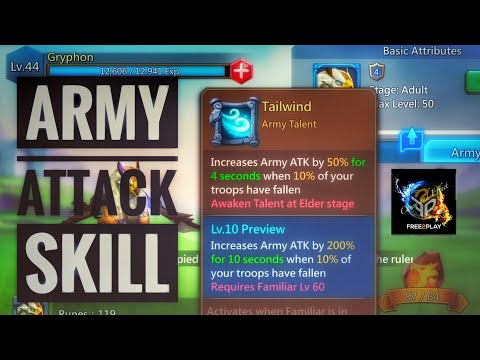 Lords Mobile: New Familiar Skill - Gryphon's Tailwind