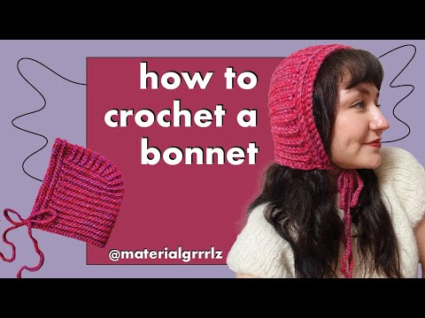 easy crochet bonnet tutorial | beginner friendly