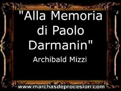Alla Memoria di Paolo Darmanin - Archibald Mizzi [MA]