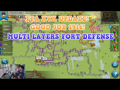 FFA KvK Update! Good Job 1916! Let's Talk Strategy: Multi Fort Layers Defense