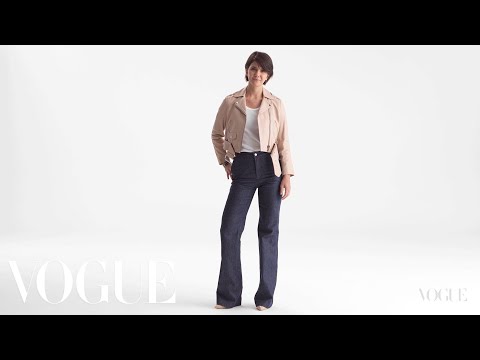 Jeanius: Lili Göksenin in A.P.C. and Vanessa Seward High-Rise Stretch Jeans